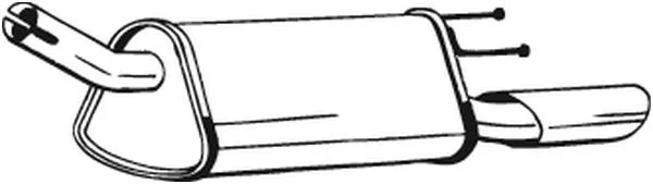Silencieux arrière BOSAL 185-265