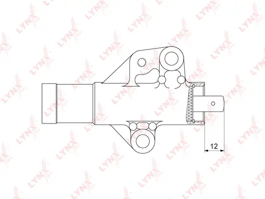 Amortisseur de vibrations, courroie crantée LYNXAUTO PT-1037