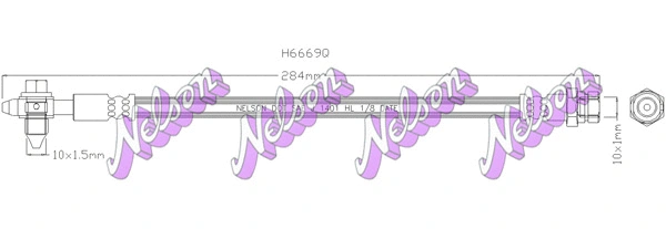 Flexible de frein KAWE H6669Q