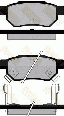 Kit de plaquettes de frein, frein à disque Brake ENGINEERING PA545