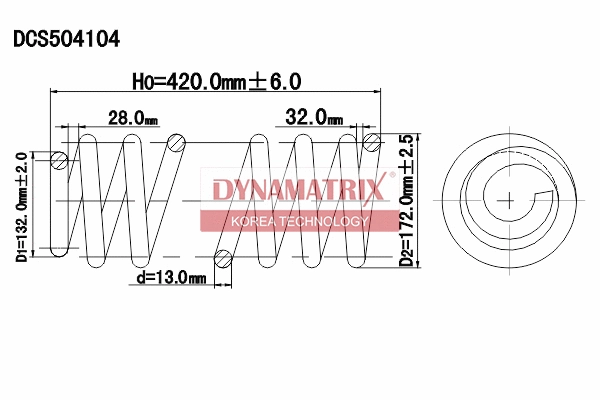 Ressort de suspension DYNAMATRIX DCS504104