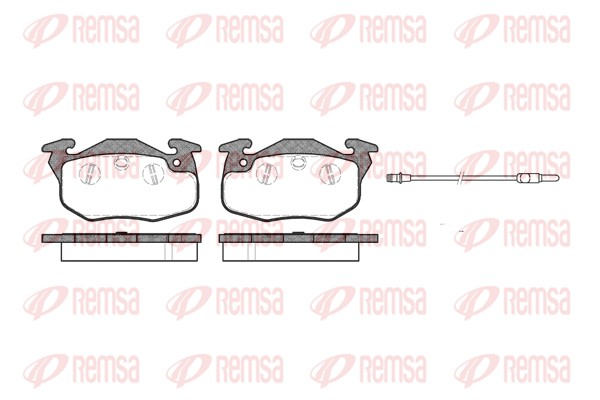 Kit de plaquettes de frein, frein à disque REMSA 0192.01