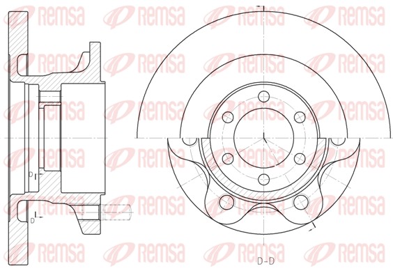 Disque de frein REMSA 6500.00