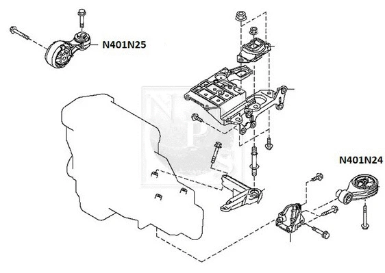 Support moteur NPS N401N25