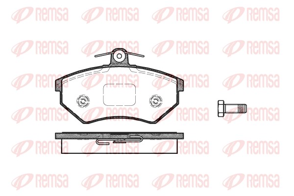 Kit de plaquettes de frein, frein à disque REMSA 0134.40