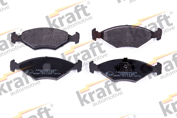 Kit de plaquettes de frein, frein à disque KRAFT AUTOMOTIVE 6003220
