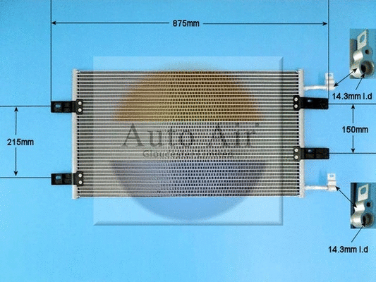 Condenseur, climatisation AUTO AIR GLOUCESTER 16-1380
