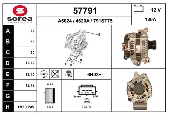Alternateur EAI 57791