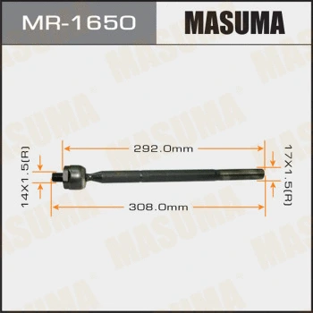 Rotule de direction intérieure, barre de connexion MASUMA MR-1650