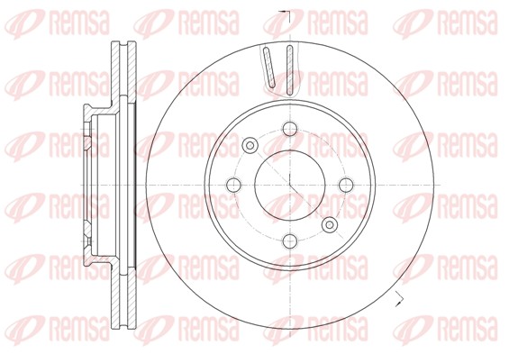 Disque de frein REMSA 61023.10
