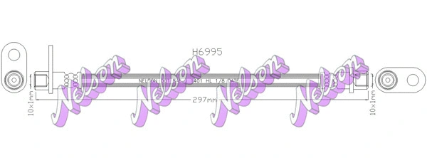 Flexible de frein KAWE H6995