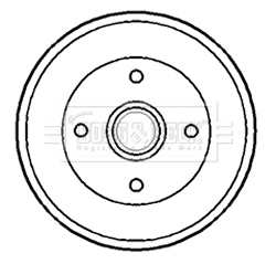 Tambour de frein BORG & BECK BBR7173