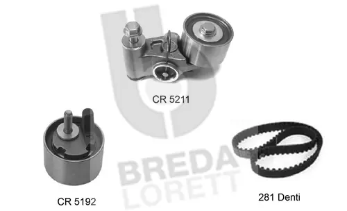Kit de courroie crantée BREDA LORETT KCD0188