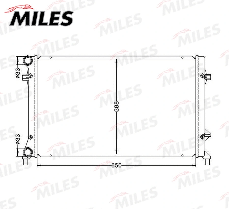 Radiateur, refroidissement du moteur MILES ACRB017