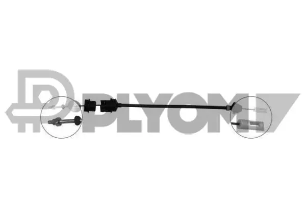Tirette à câble, commande d'embrayage PLYOM P030049