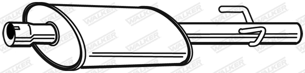 Silencieux central WALKER 22879