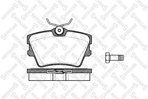 Kit de plaquettes de frein, frein à disque STELLOX 602 000B-SX