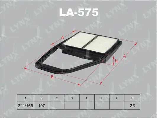 Filtre à air LYNXAUTO LA-575