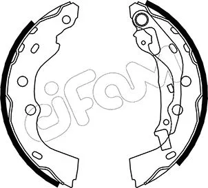 Jeu de mâchoires de frein CIFAM 153-406