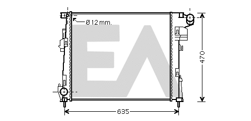 Radiateur, refroidissement du moteur EACLIMA 31R60150