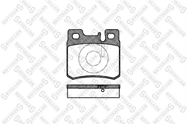 Kit de plaquettes de frein, frein à disque STELLOX 293 020B-SX