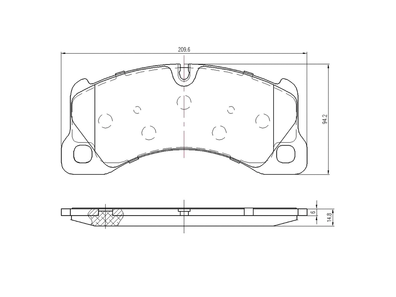 Kit de plaquettes de frein, frein à disque A.Z. Meisterteile AZMT-44-022-1307