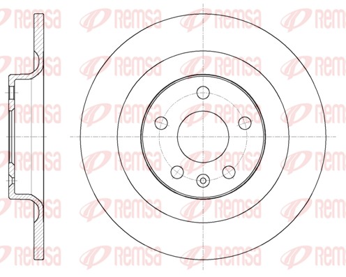 Disque de frein REMSA 61796.00