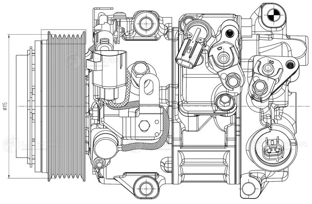 Compresseur, climatisation LUZAR LCAC 1935