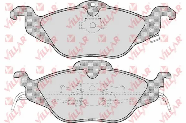 Kit de plaquettes de frein, frein à disque VILLAR 626.0698