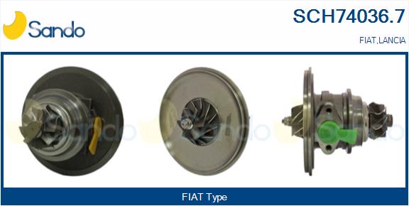 Groupe carter, turbocompresseur SANDO SCH74036.7