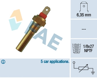Sonde, température du liquide de refroidissement FAE 31640
