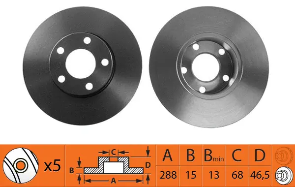 Disque de frein SB BR33113T