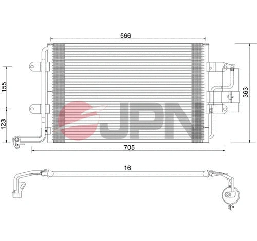 Condenseur, climatisation JPN 60C9136-JPN