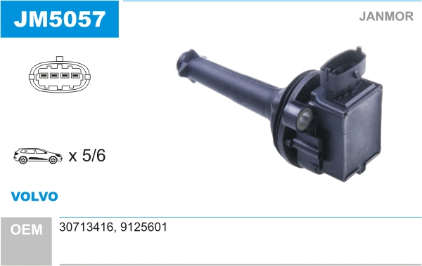 Bobine d'allumage JANMOR JM5057