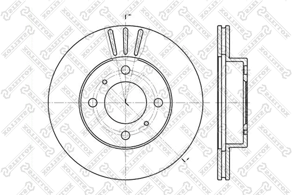 Disque de frein STELLOX 6020-3021V-SX