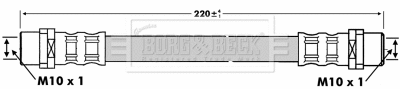Flexible de frein BORG & BECK BBH6748