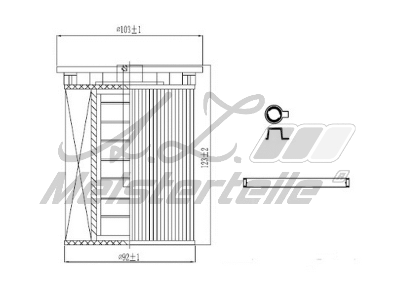 Filtre à carburant A.Z. Meisterteile AZMT-41-020-1413