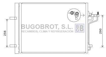 Condenseur, climatisation BUGOBROT 62-FD5488