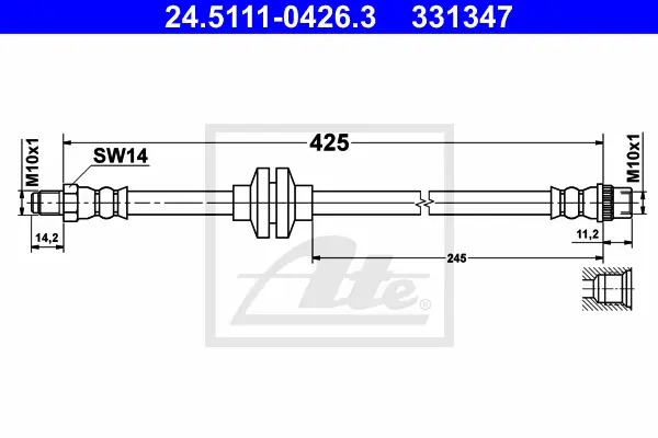 Flexible de frein ATE-APAC 24.5111-0426.3