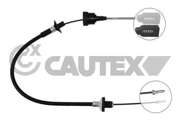 Tirette à câble, commande d'embrayage CAUTEX 489012
