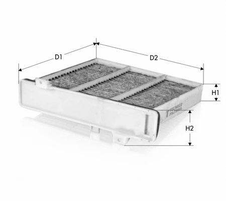 Filtre, air de l'habitacle TECNECO FILTERS CK2230C