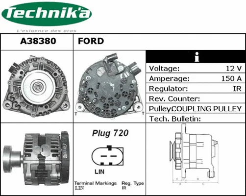 Alternateur Technika A38380