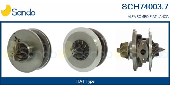 Groupe carter, turbocompresseur SANDO SCH74003.7