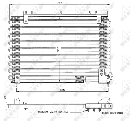 Condenseur, climatisation NRF 35191