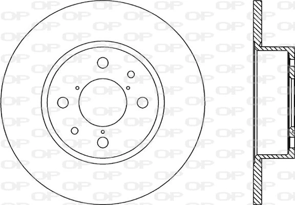 Disque de frein OPEN PARTS BDA1137.10