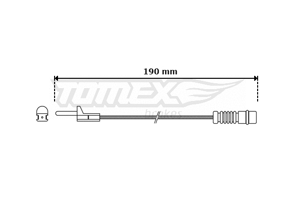 Contact d'avertissement, usure des plaquettes de frein TOMEX Brakes TX 30-09