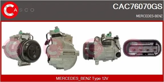Compresseur, climatisation CASCO CAC76070GS