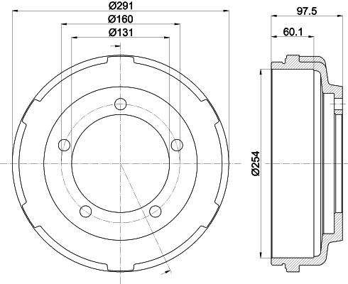 Tambour de frein MINTEX MBD058