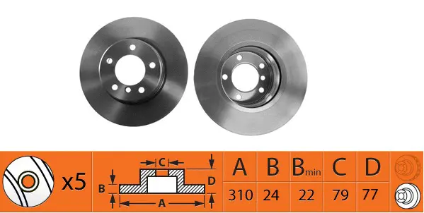 Disque de frein SB BR32119T
