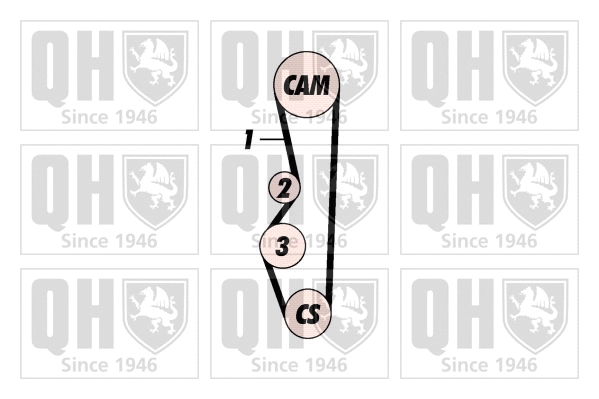 Kit de courroie crantée QUINTON HAZELL QBK352